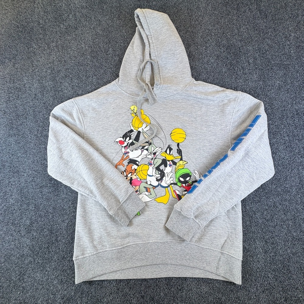 Jerry Leigh Space Jam A New Legacy Hoodie Women Medium Gray Looney Tunes Graphic